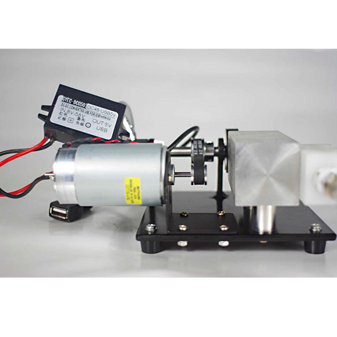 HelloWorld7-Miniature Horizontal  Single Cylinder Steam Engine Generator Model Kits