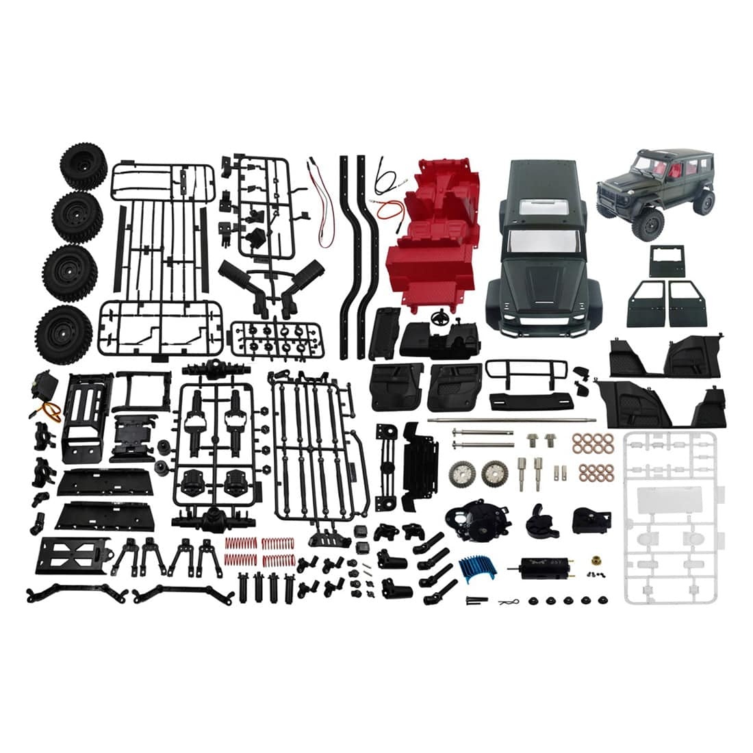 HelloWorld7-MN86K 1/12 Simulation DIY Remote Control Model Car Crawler Vehicle KIT 2.4G 4WD