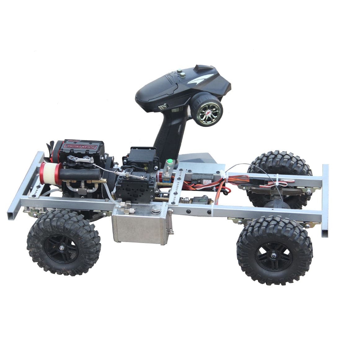 HelloWorld7-Modified Toyan FS-L200 1/10 2.4G 4CH Nitro Offroad Crawler Vehicle RC Car without Car Shell- RTR Version-helloworld7