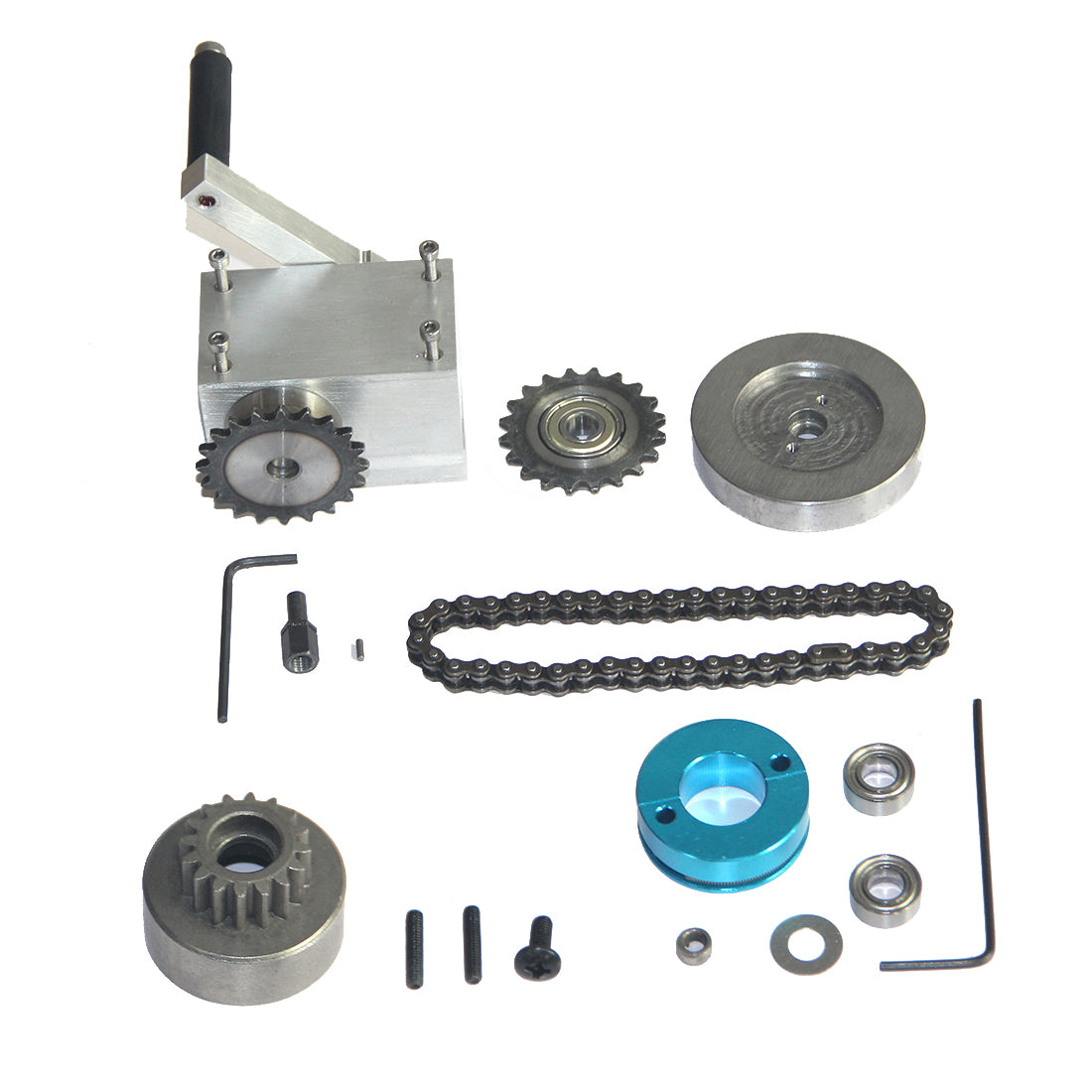 HelloWorld7-Motorcycle Kick Start  & Flywheel & Clutch for CISON FG-9VT 9cc V-Twin Engine Model