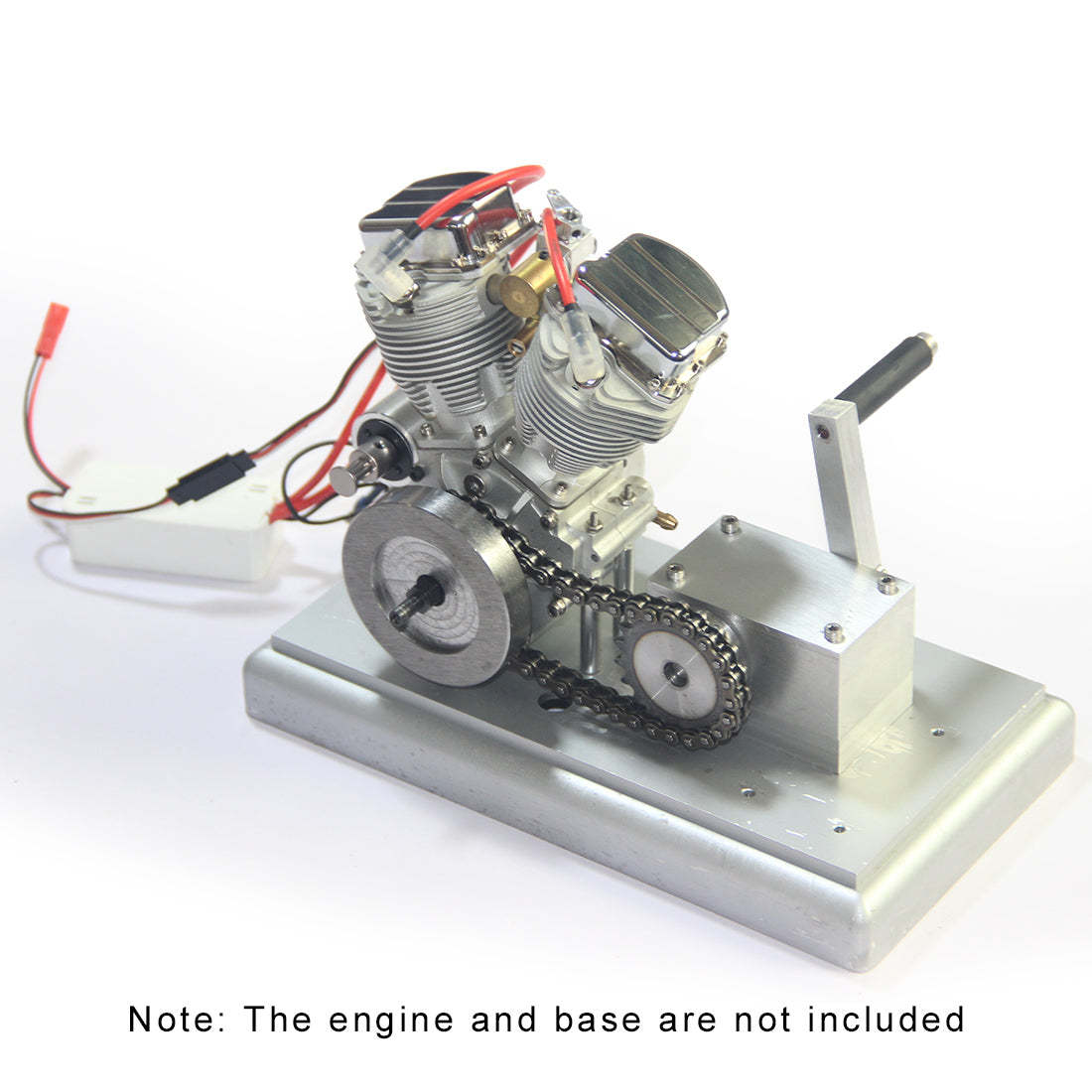 HelloWorld7-Motorcycle Kick Start  & Flywheel & Clutch for CISON FG-9VT 9cc V-Twin Engine Model