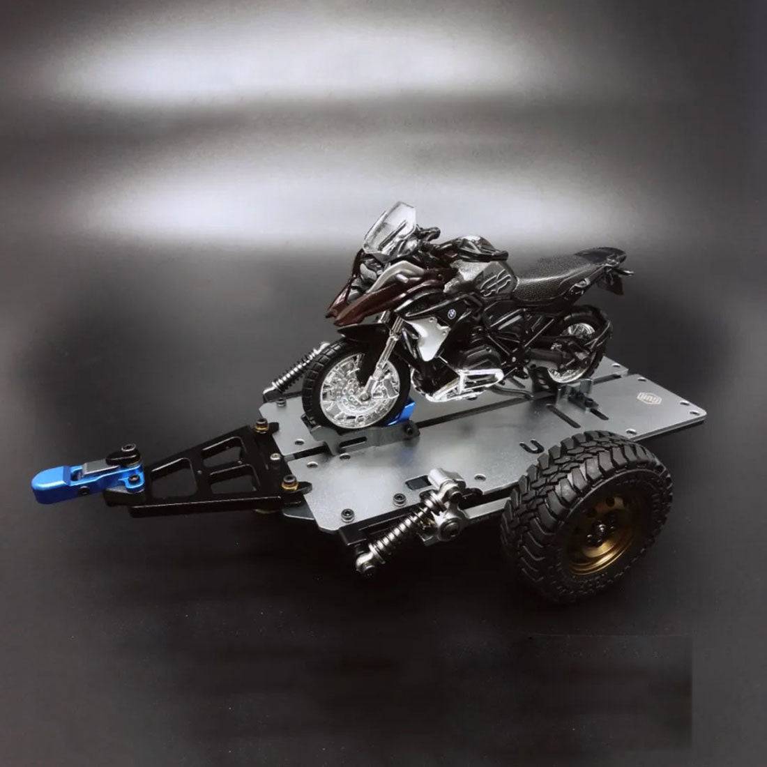 HelloWorld7-Motorcycle Metal Trailer for Capo CUB1 1:18 RC Car OP