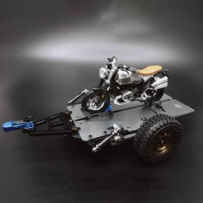 HelloWorld7-Motorcycle Metal Trailer for Capo CUB1 1:18 RC Car OP