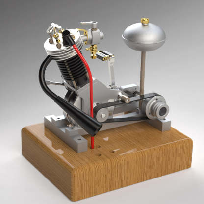 MUSA Hoglet V1 3.3cc Mini 4 Stroke Kickstart Motorcycle Engine Model Gift-helloworld7