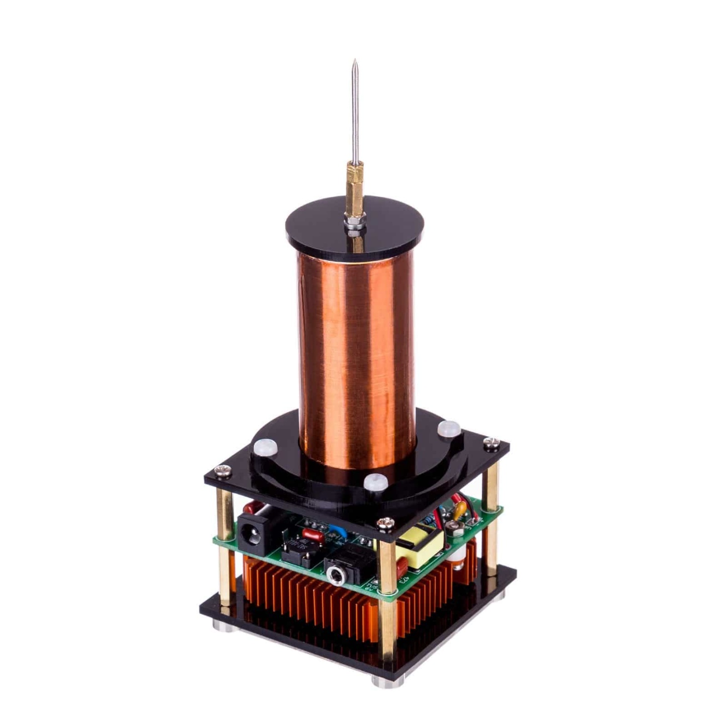 HelloWorld7-Musical Tesla Coil Plasma Loud Speaker with 24V Power Adapter Experiment- US Plug