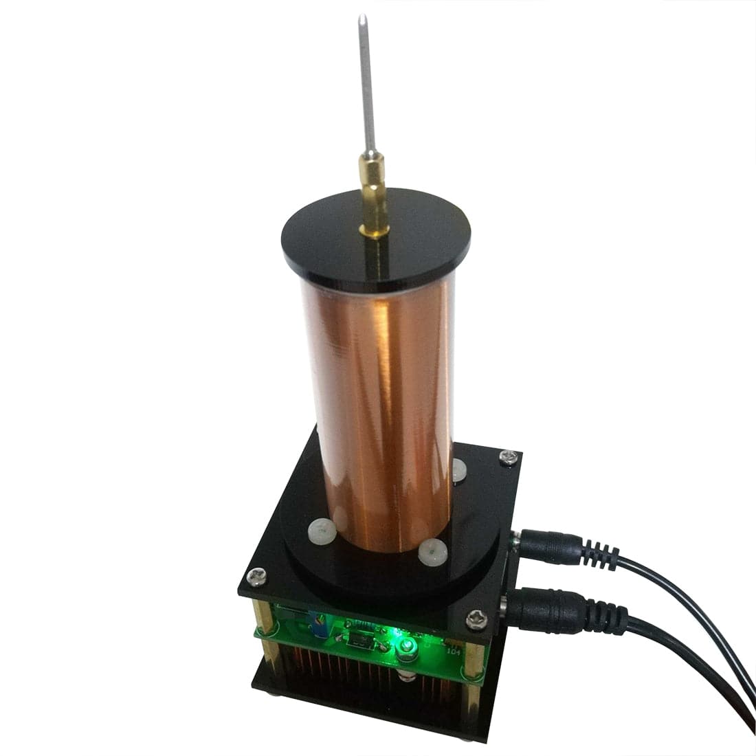 HelloWorld7-Musical Tesla Coil Plasma Loud Speaker with 24V Power Adapter Experiment- US Plug