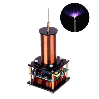 HelloWorld7-Musical Tesla Coil Plasma Loud Speaker with 24V Power Adapter Experiment- US Plug