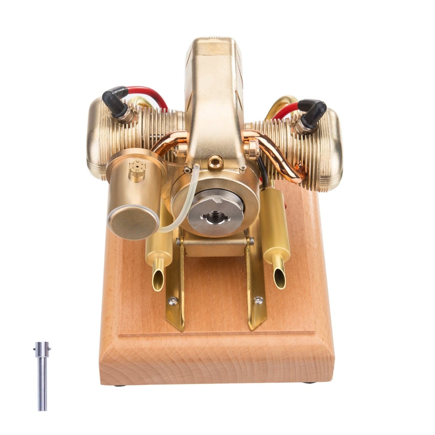 HelloWorld7-R90S Gasoline Flat-twin Four-stroke Miniature Motorcycle Engine Model 3.2cc ICE Engine