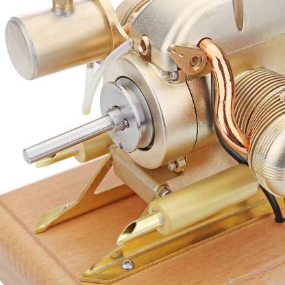 HelloWorld7-R90S Gasoline Flat-twin Four-stroke Miniature Motorcycle Engine Model 3.2cc ICE Engine