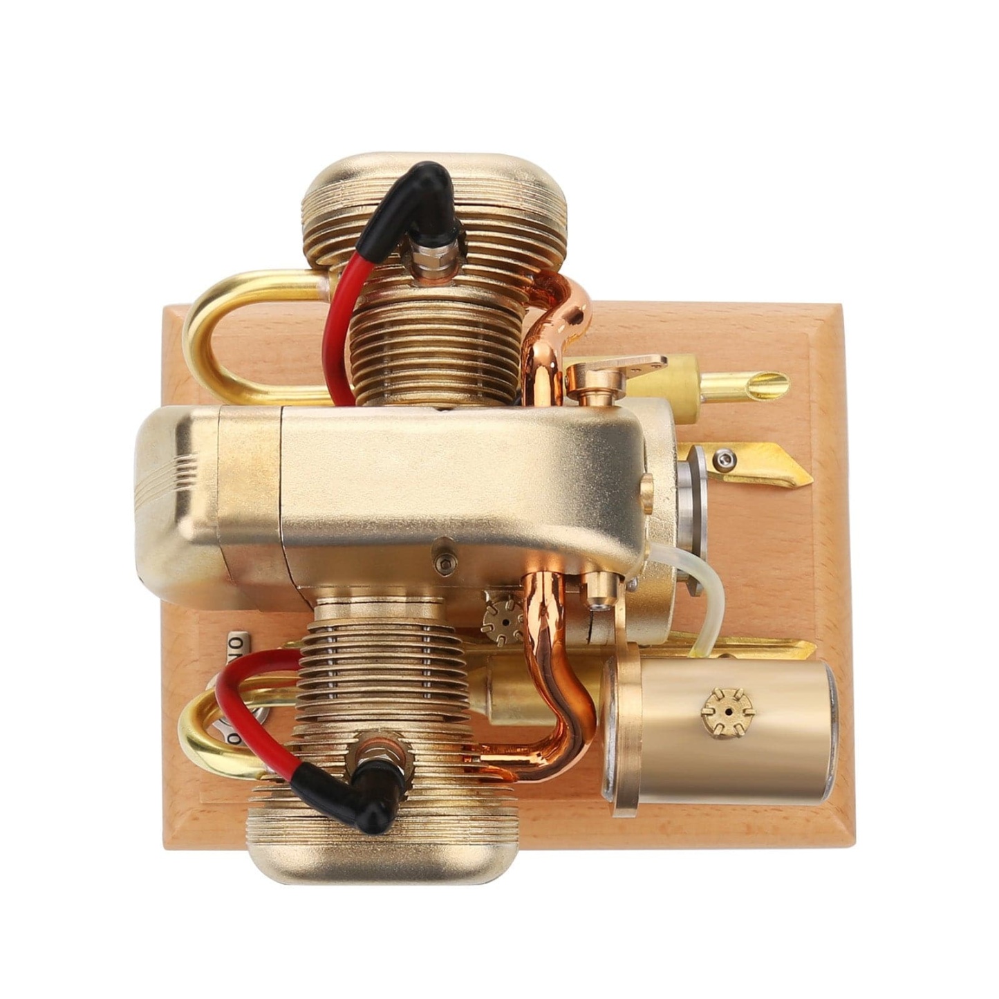 HelloWorld7-R90S Gasoline Flat-twin Four-stroke Miniature Motorcycle Engine Model 3.2cc ICE Engine