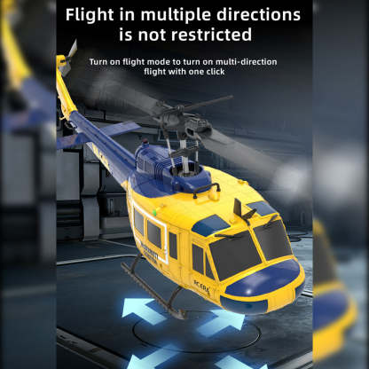 HelloWorld7-RC ERA C032 UH-1 Huey RTF 2.4G 6CH Flybarless 1/48 RC Helicopter Model for Beginner