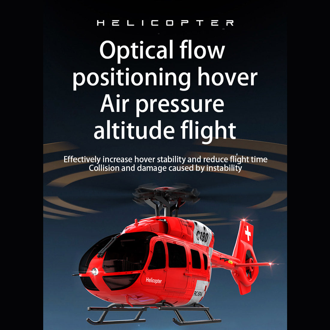 C190 1/30 Scale H145 6CH Dual Brushless RC Helicopter RTF Optical Flow-helloworld7