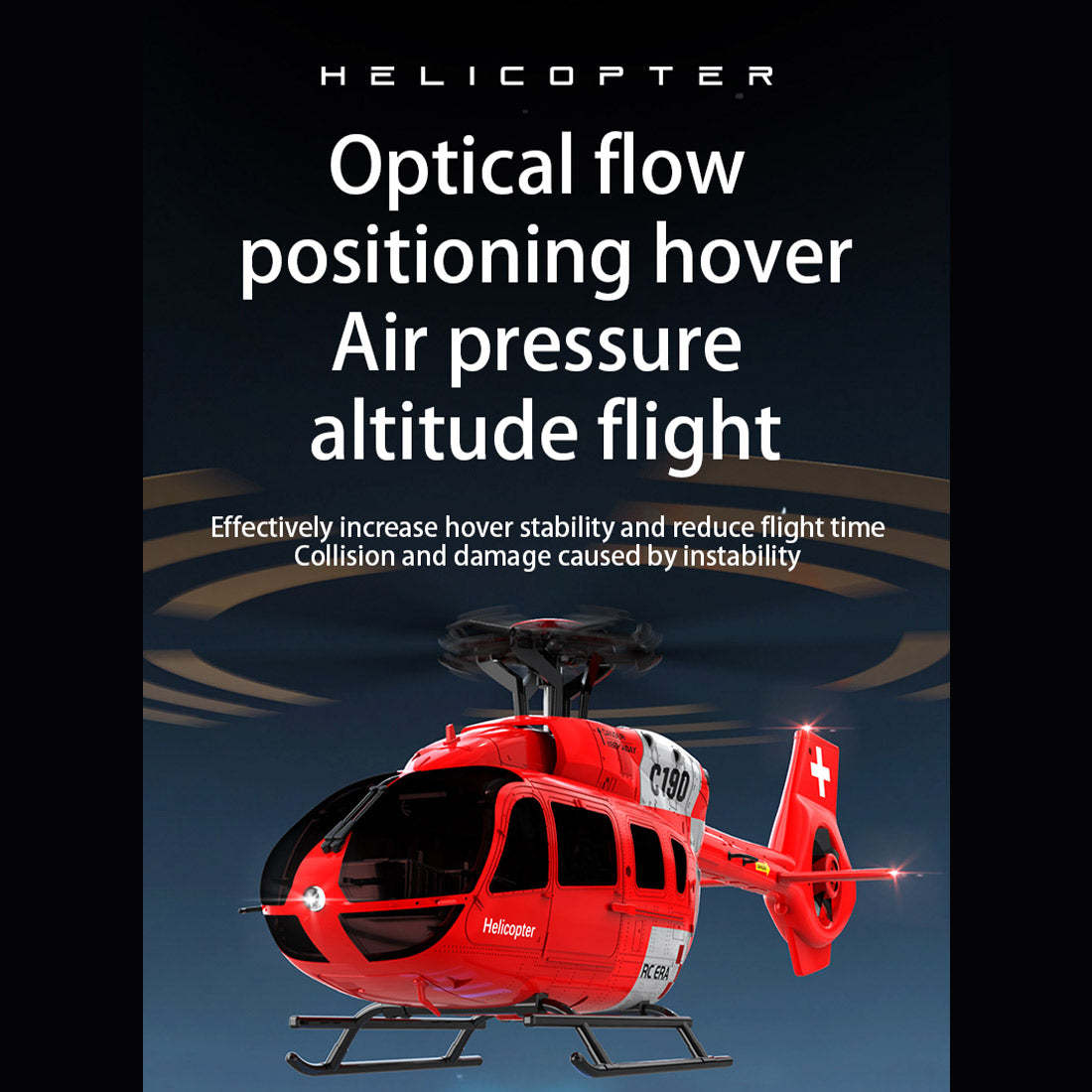 C190 1/30 Scale H145 6CH Dual Brushless RC Helicopter RTF Optical Flow-helloworld7