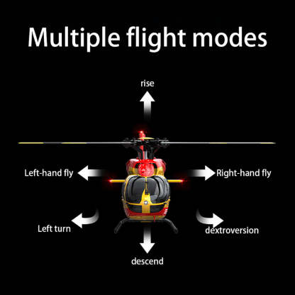 C190 1/30 Scale H145 6CH Dual Brushless RC Helicopter RTF Optical Flow-helloworld7
