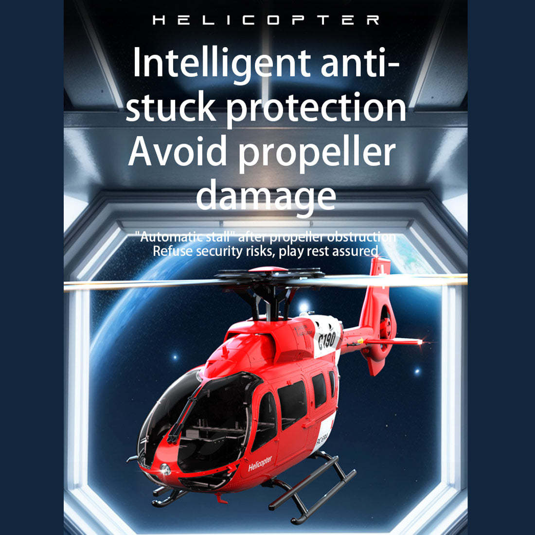 C190 1/30 Scale H145 6CH Dual Brushless RC Helicopter RTF Optical Flow-helloworld7