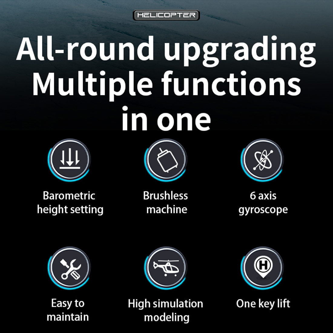 C190 1/30 Scale H145 6CH Dual Brushless RC Helicopter RTF Optical Flow-helloworld7