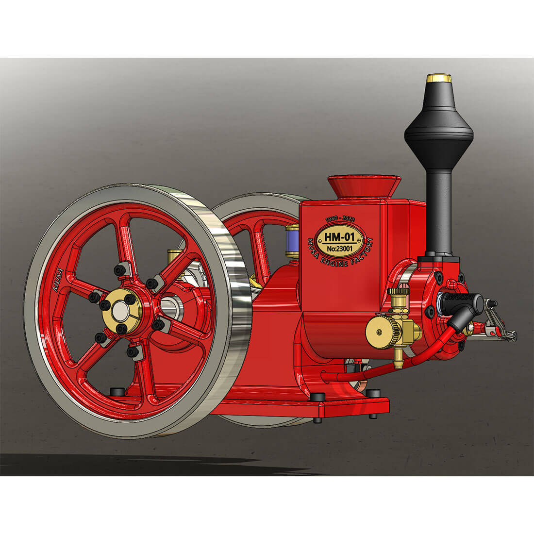HelloWorld7-RETROL HM-01 7cc Model Hit and Miss 4-stroke Horizontal Internal Combustion Engine