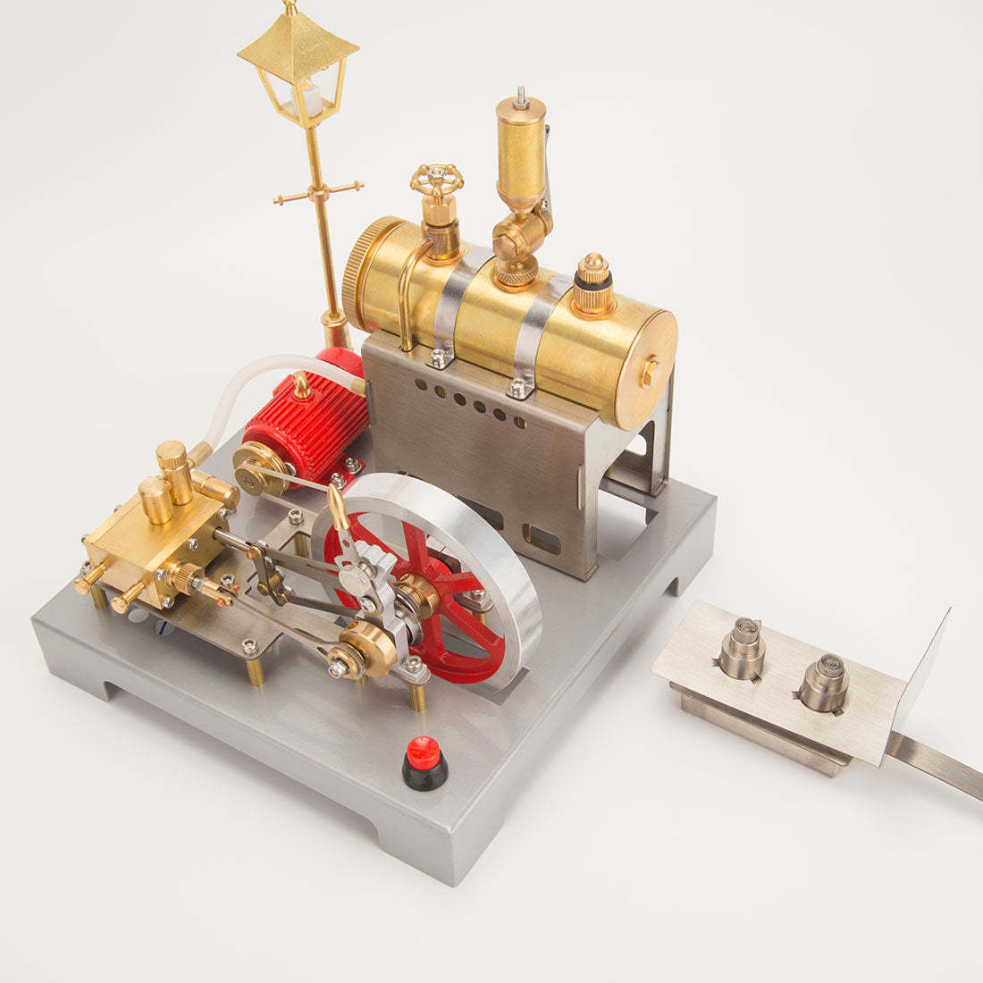 HelloWorld7-RETROL SE-02 DIY Horizontal Mill Steam Engine Boiler Model Kits with Generator Streetlight-helloworld7