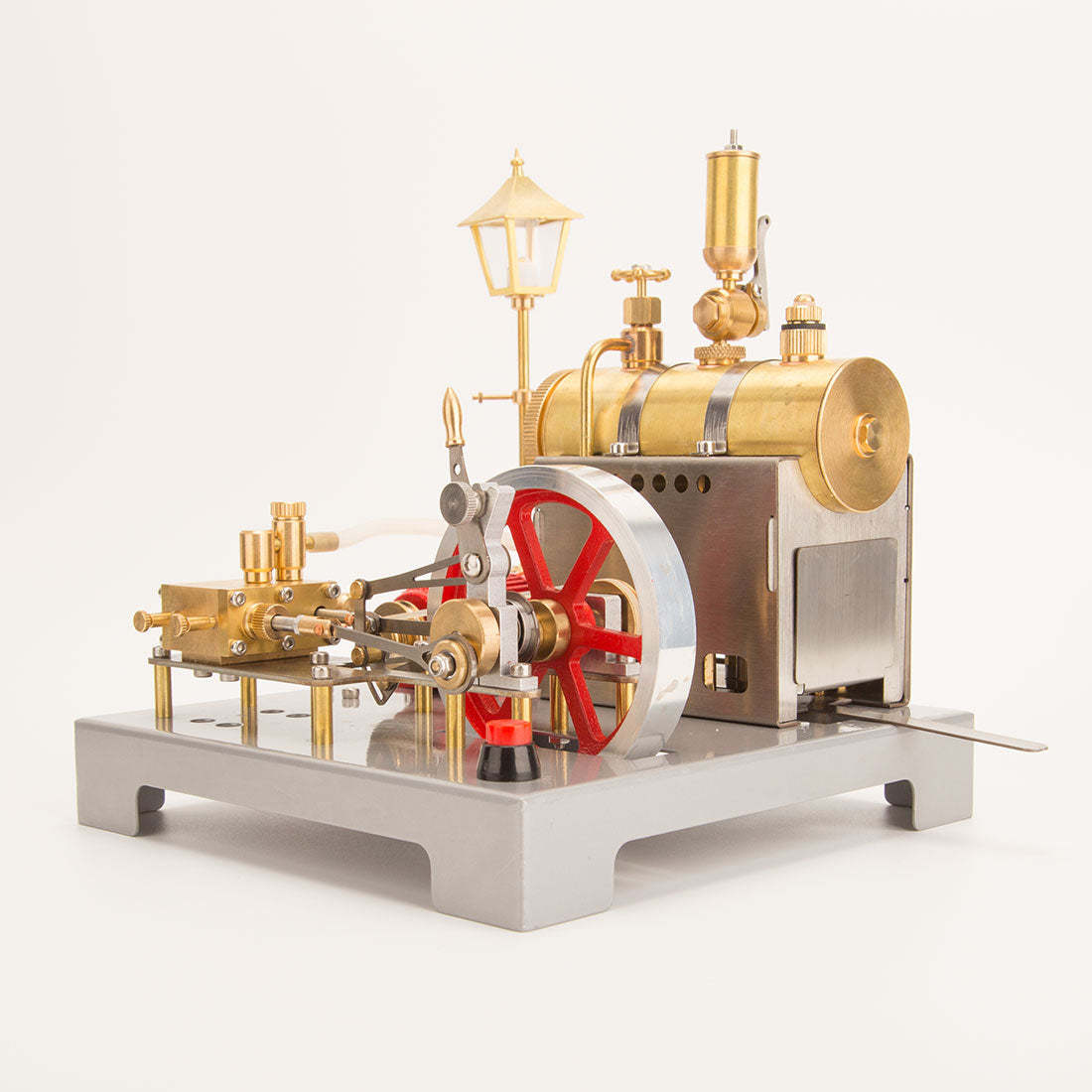 HelloWorld7-RETROL SE-02 DIY Horizontal Mill Steam Engine Boiler Model Kits with Generator Streetlight-helloworld7