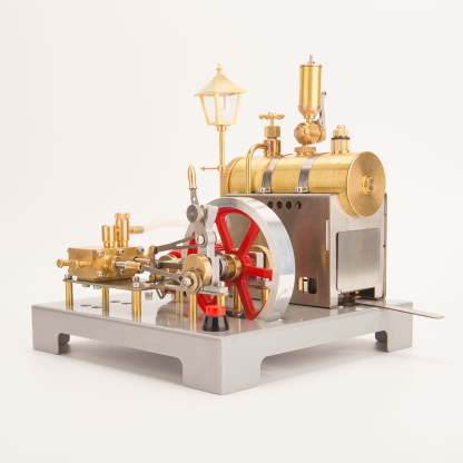 RETROL SE-02 DIY Horizontal Steam Engine Boiler Kit with Generator Streetlight Model-helloworld7