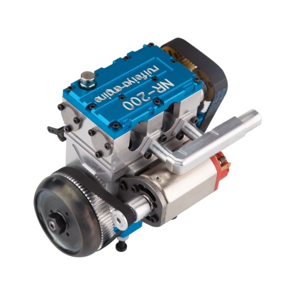 HelloWorld7-RUIFEIYA NR200 Watercooled Inline 2-cylinder 4-stroke Nitro Engine Model 8.6cc
