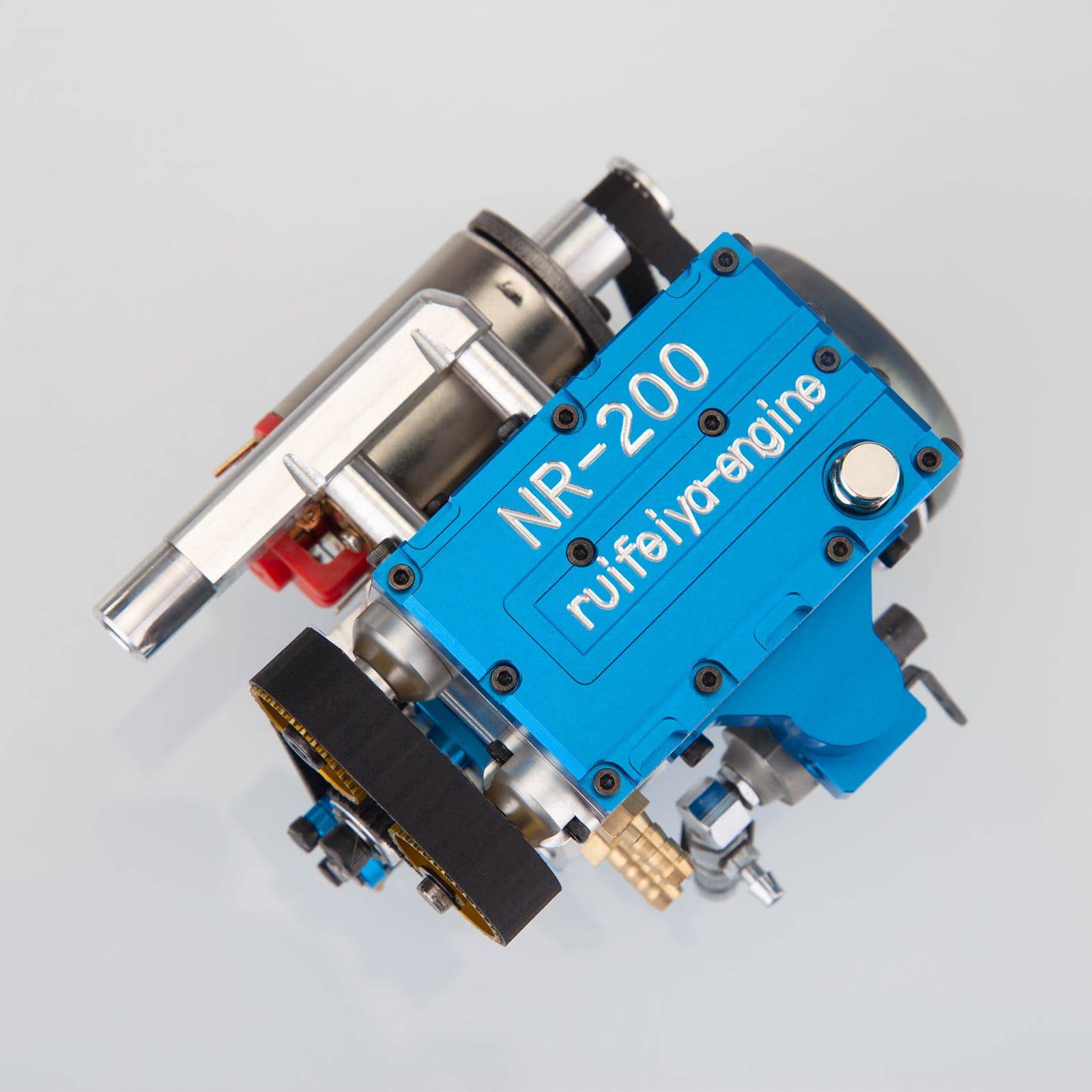 HelloWorld7-RUIFEIYA NR200 Watercooled Inline 2-cylinder 4-stroke Nitro Engine Model 8.6cc