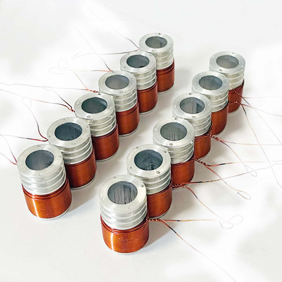 HelloWorld7-Running V12 Solenoid Engine Metal Brushless Electromagnetic Engine Model