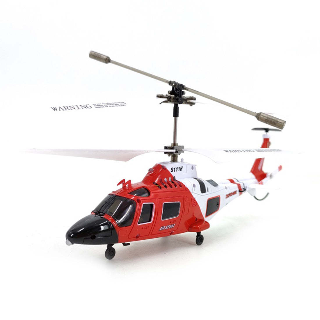 HelloWorld7-S111H 2.4G RC Airplane 3CH Dual-Prop Gyro Stabilized RC Helicopter Aircraft Model with Bright Night Navigation Lights - RTF Version-helloworld7