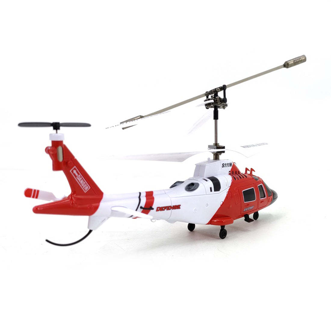 HelloWorld7-S111H 2.4G RC Airplane 3CH Dual-Prop Gyro Stabilized RC Helicopter Aircraft Model with Bright Night Navigation Lights - RTF Version-helloworld7