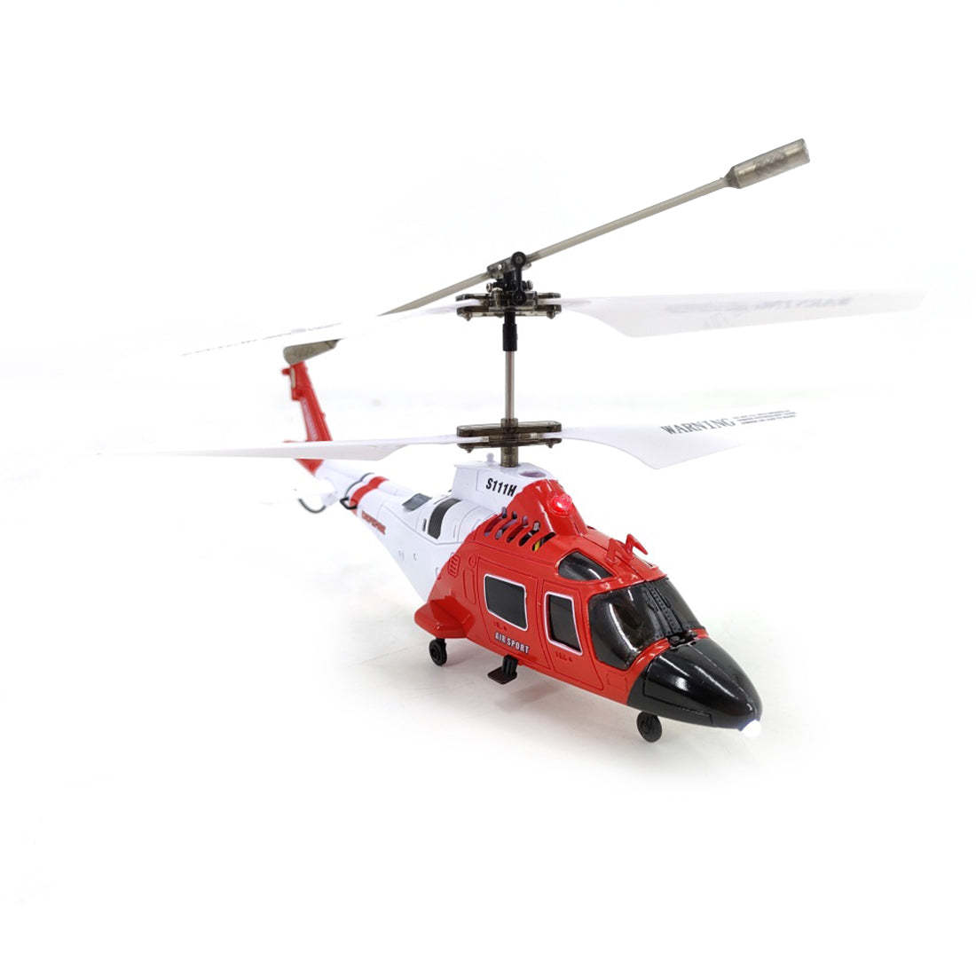 HelloWorld7-S111H 2.4G RC Airplane 3CH Dual-Prop Gyro Stabilized RC Helicopter Aircraft Model with Bright Night Navigation Lights - RTF Version-helloworld7