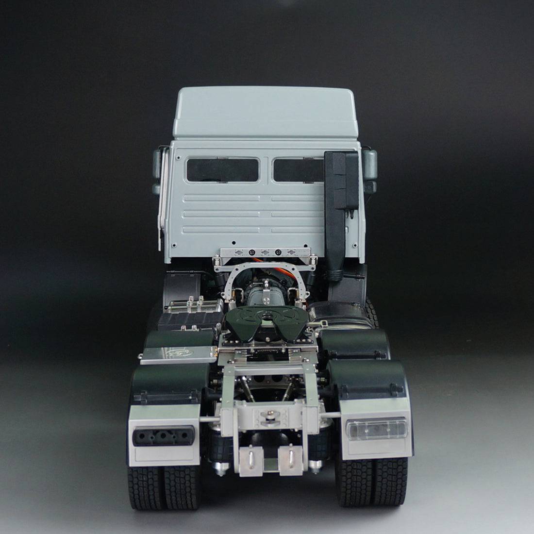 SCALECLUB 1/14 6x6 RC Tractor Trailer Full Metal Chassis Kit with Differential Lock for Custom Tamiya Truck Builds-helloworld7