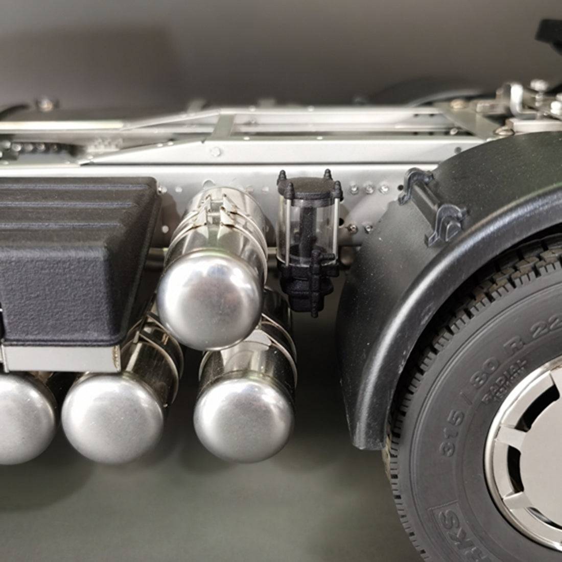 SCALECLUB 1/14 6x6 RC Tractor Trailer Full Metal Chassis Kit with Differential Lock for Custom Tamiya Truck Builds-helloworld7