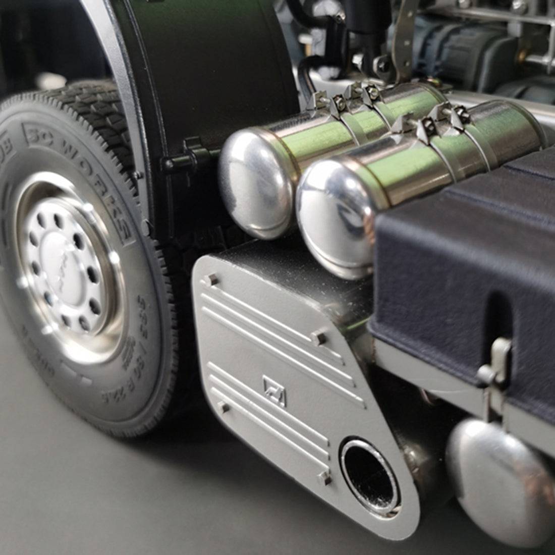 SCALECLUB 1/14 6x6 RC Tractor Trailer Full Metal Chassis Kit with Differential Lock for Custom Tamiya Truck Builds-helloworld7