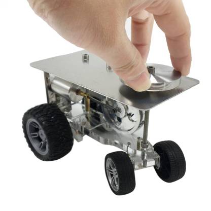HelloWorld7-Single Cylinder Hot Air Stirling Engine Tractor Model Engine Physical Experiment Toy