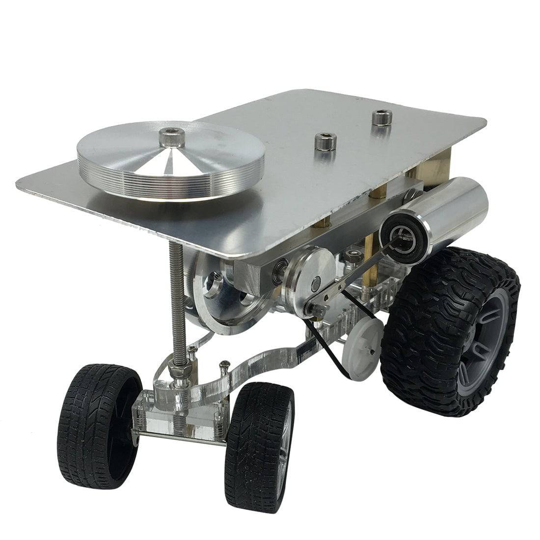 HelloWorld7-Single Cylinder Hot Air Stirling Engine Tractor Model Engine Physical Experiment Toy