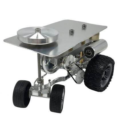 HelloWorld7-Single Cylinder Hot Air Stirling Engine Tractor Model Engine Physical Experiment Toy