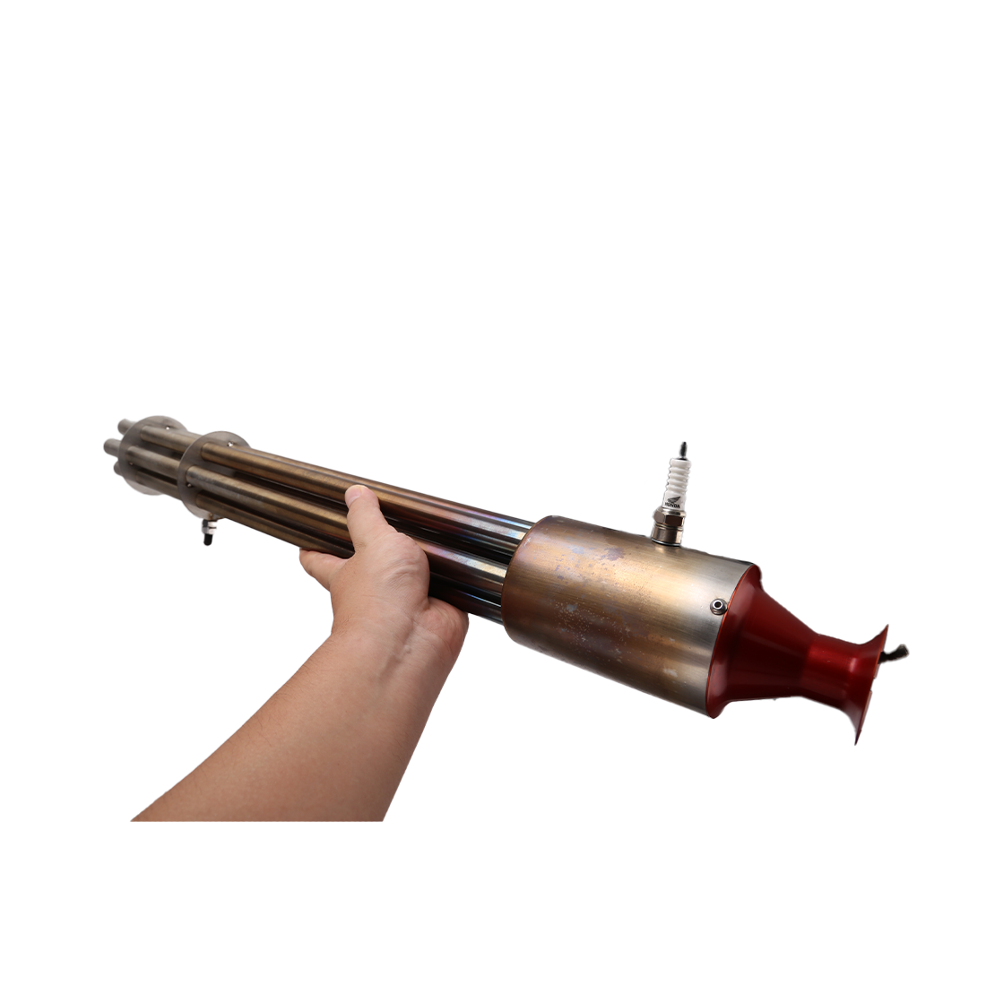 HelloWorld7-SKYMECHMAN Building A Gasoline Gatling 4.4 Pound Thrust Pulse Jet Engine RTR