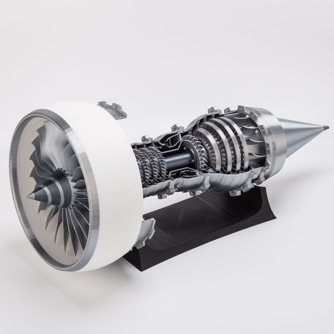 HelloWorld7-SKYMECHMAN TR900 Aircraft Turbofan Engine Model Kits 1/15 with LED Light Upgrade