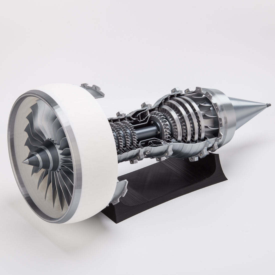HelloWorld7-SKYMECHMAN TR900 Aircraft Turbofan Engine Model Kits 1/15 with LED Light Upgrade