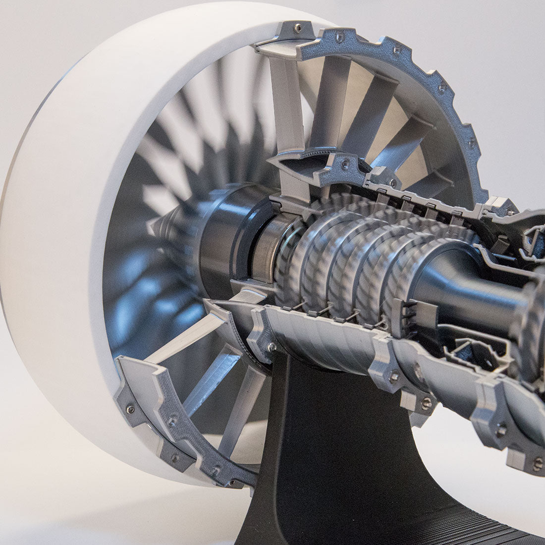 HelloWorld7-SKYMECHMAN TR900 Aircraft Turbofan Engine Model Kits 1/15 with LED Light Upgrade