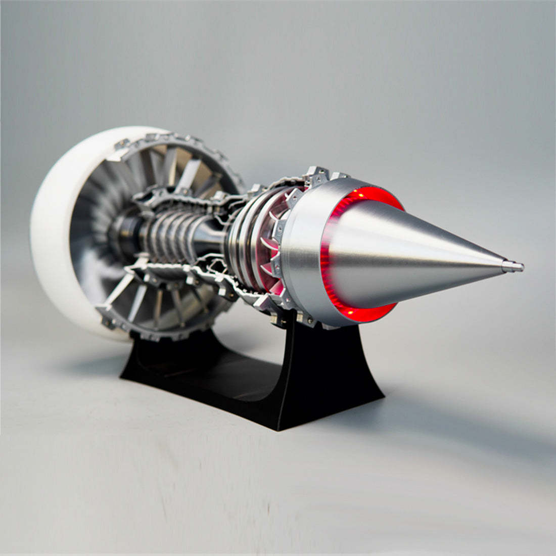 HelloWorld7-SKYMECHMAN TR900 Aircraft Turbofan Engine Model Kits 1/15 with LED Light Upgrade