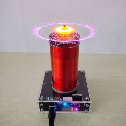 HelloWorld7-Small Bluetooth Windmill Plasma Speaker Music Tesla Coil Acrylic