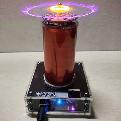 HelloWorld7-Small Bluetooth Windmill Plasma Speaker Music Tesla Coil Acrylic