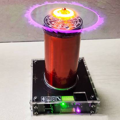 HelloWorld7-Small Bluetooth Windmill Plasma Speaker Music Tesla Coil Acrylic