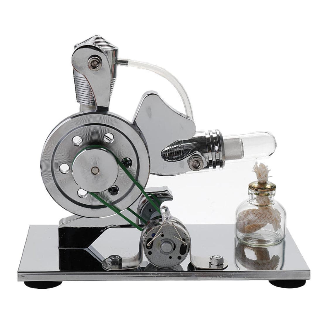 Squirrel Shape L-Type Stirling Engine Generator Model with LED Light Physics Science Gift-helloworld7