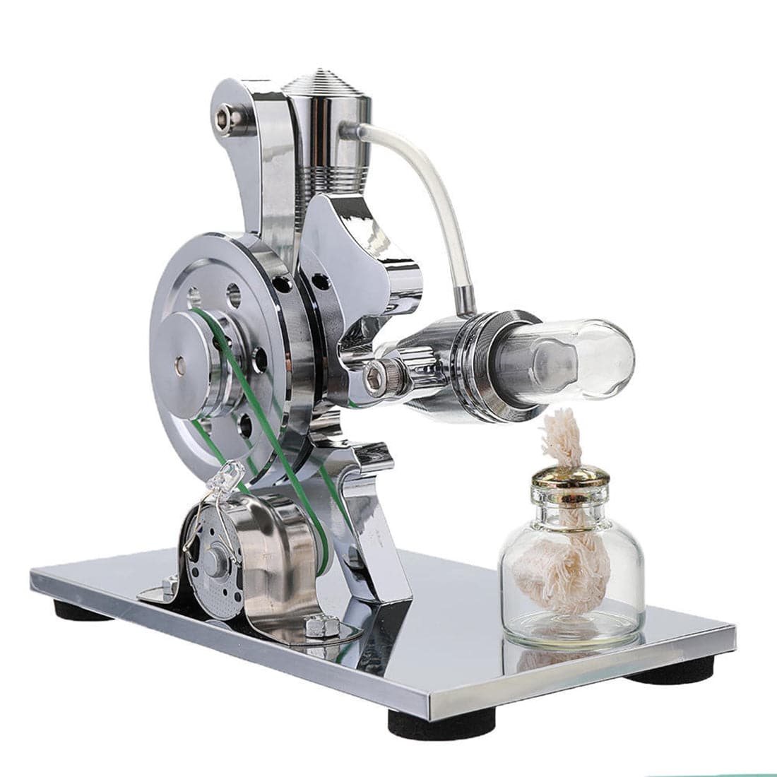 Squirrel Shape L-Type Stirling Engine Generator Model with LED Light Physics Science Gift-helloworld7