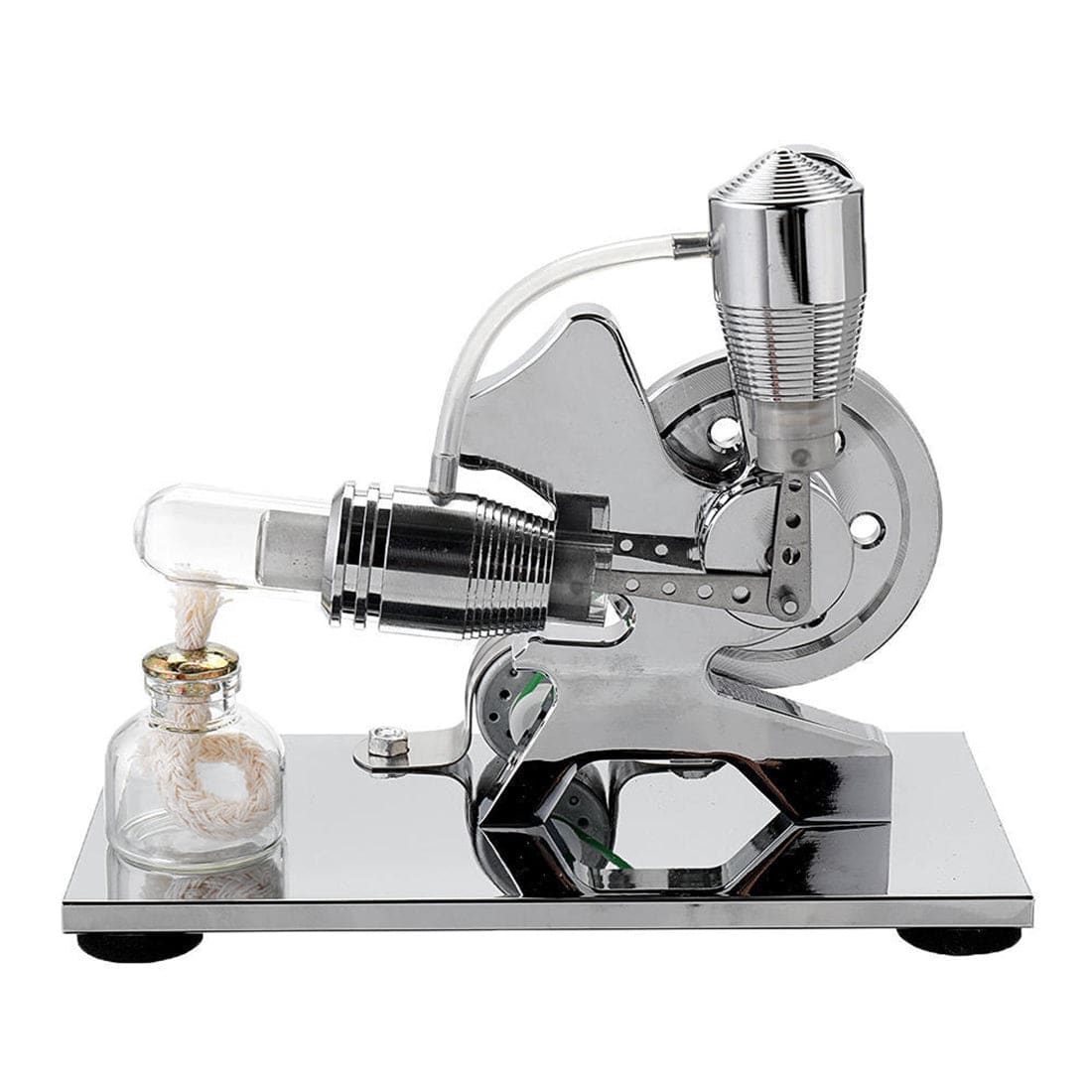 Squirrel Shape L-Type Stirling Engine Generator Model with LED Light Physics Science Gift-helloworld7