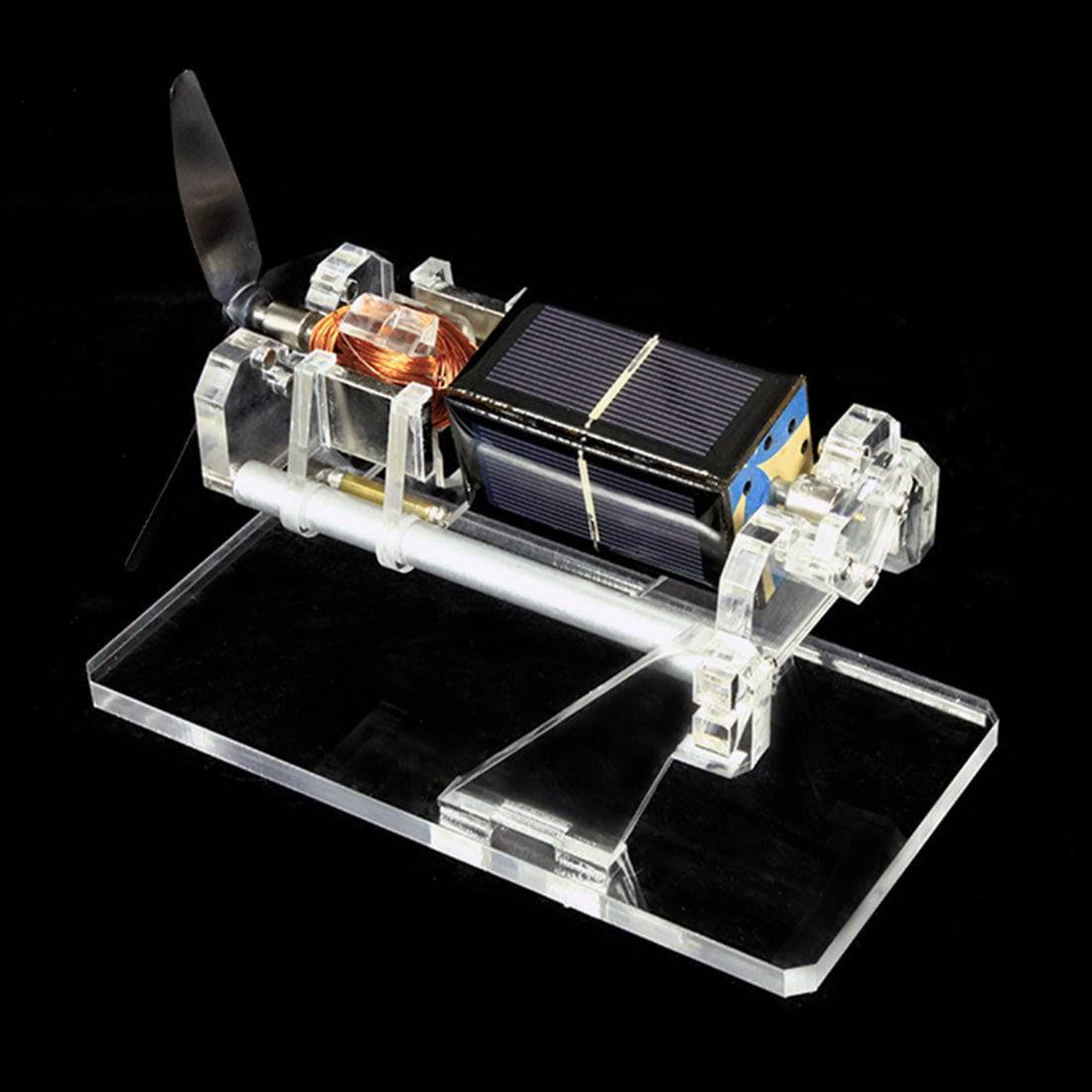 HelloWorld7-Stark Magnetic Suspension Solar Motor with Double-layer Fan