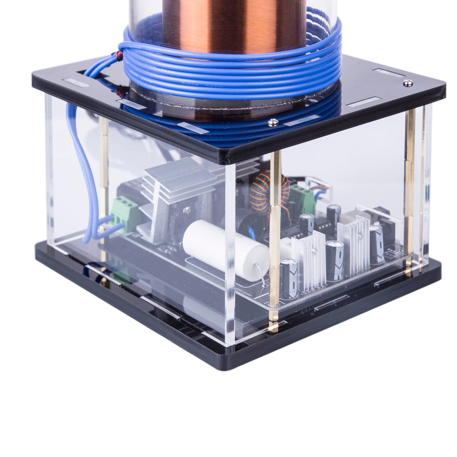 HelloWorld7-Stark 40cm Height High Voltage Inductive Arc Musical Tesla Coil Experimental Physics Toy