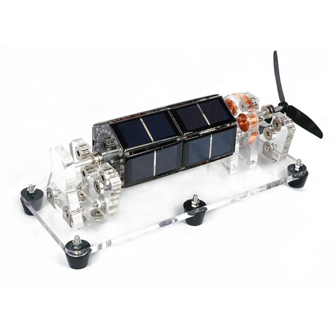 HelloWorld7-Stark U-shaped Six Sides Solar Motor Science Model with Blades